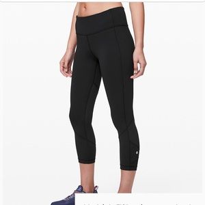 EUC lululemon running crops w side pockets
